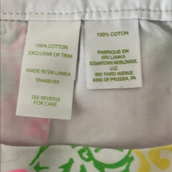 Lily Pulitzer Green and Pink Buttercup Shorts with Scalloped Hems EUC - Picture 11 of 11